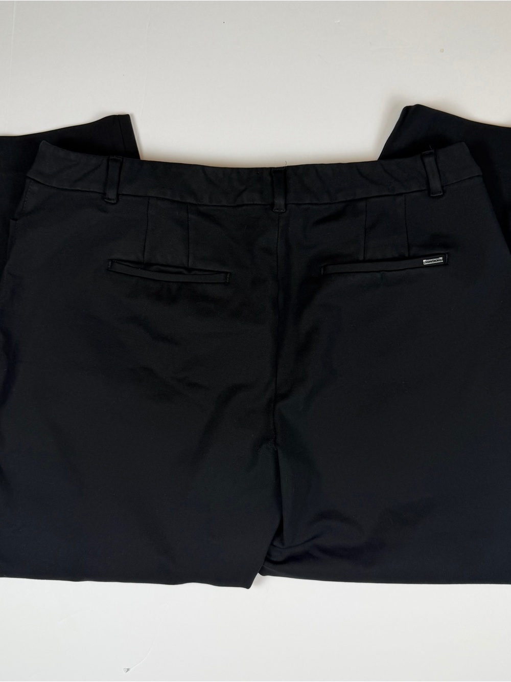 White House Black Market The Slim Ankle Pants Size 14 Black Stretch - Picture 8 of 9